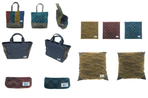 山陽・九州新幹線みずほ/さくらの座席生地を使ったモケットクッション