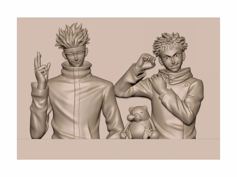 呪術廻戦」、「2024さっぽろ雪まつり」にて五条悟と虎杖悠仁の巨大雪像