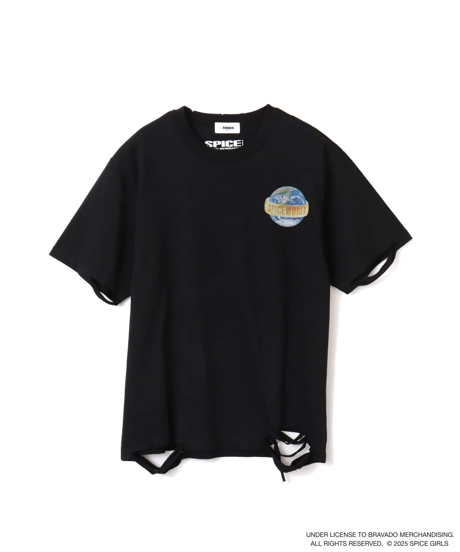 atmos pink x SPICE GIRLS Damage T-shirt CHARCOAL（アトモス ピンク