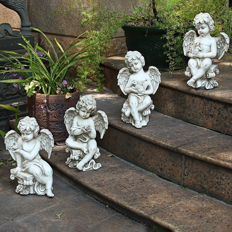 ベランダお庭インテリア可愛い天使像ガーデニング