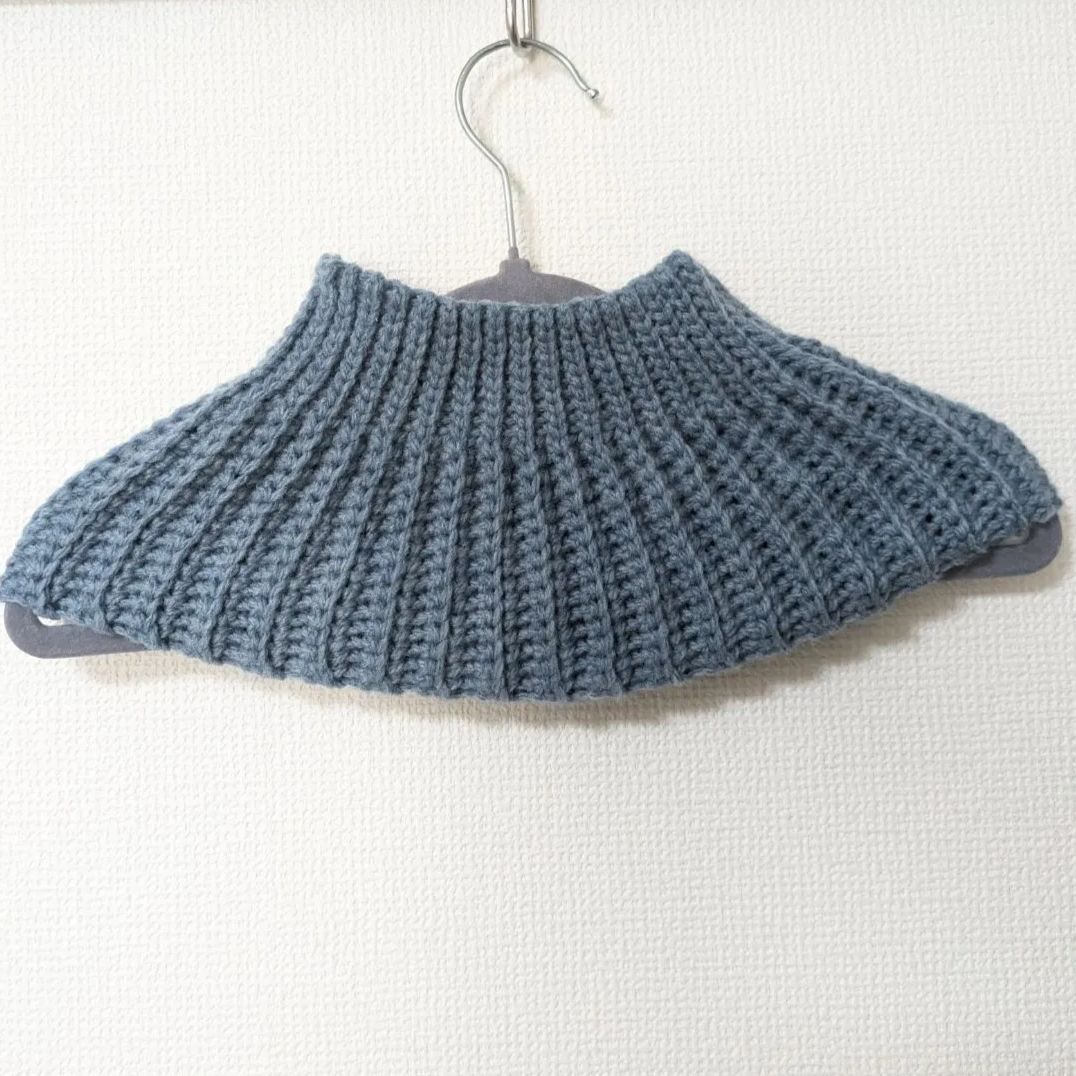 ハンドメイド かぎ針編み つけ襟 タートルネック スヌード ネック