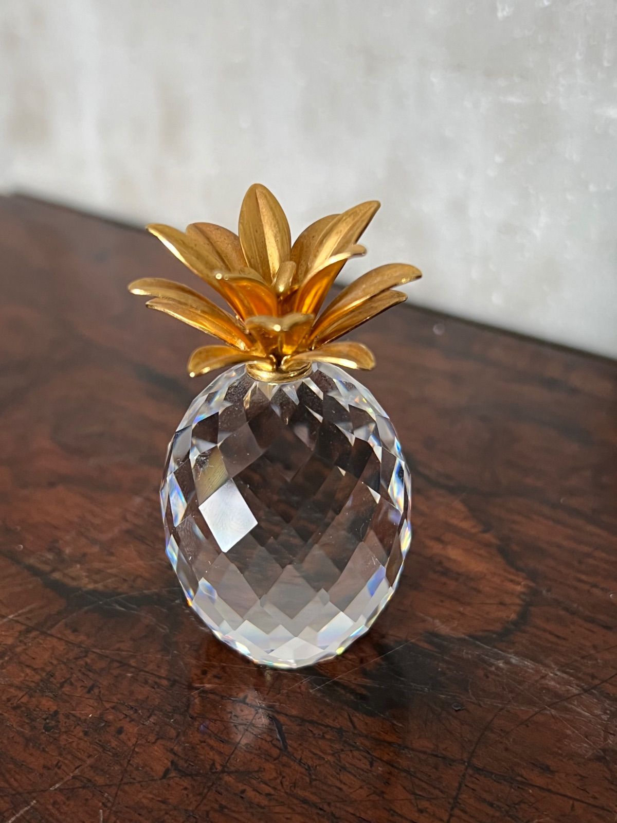 廃盤品 Swarovski スワロフスキー クリスタルガラス パイナップル