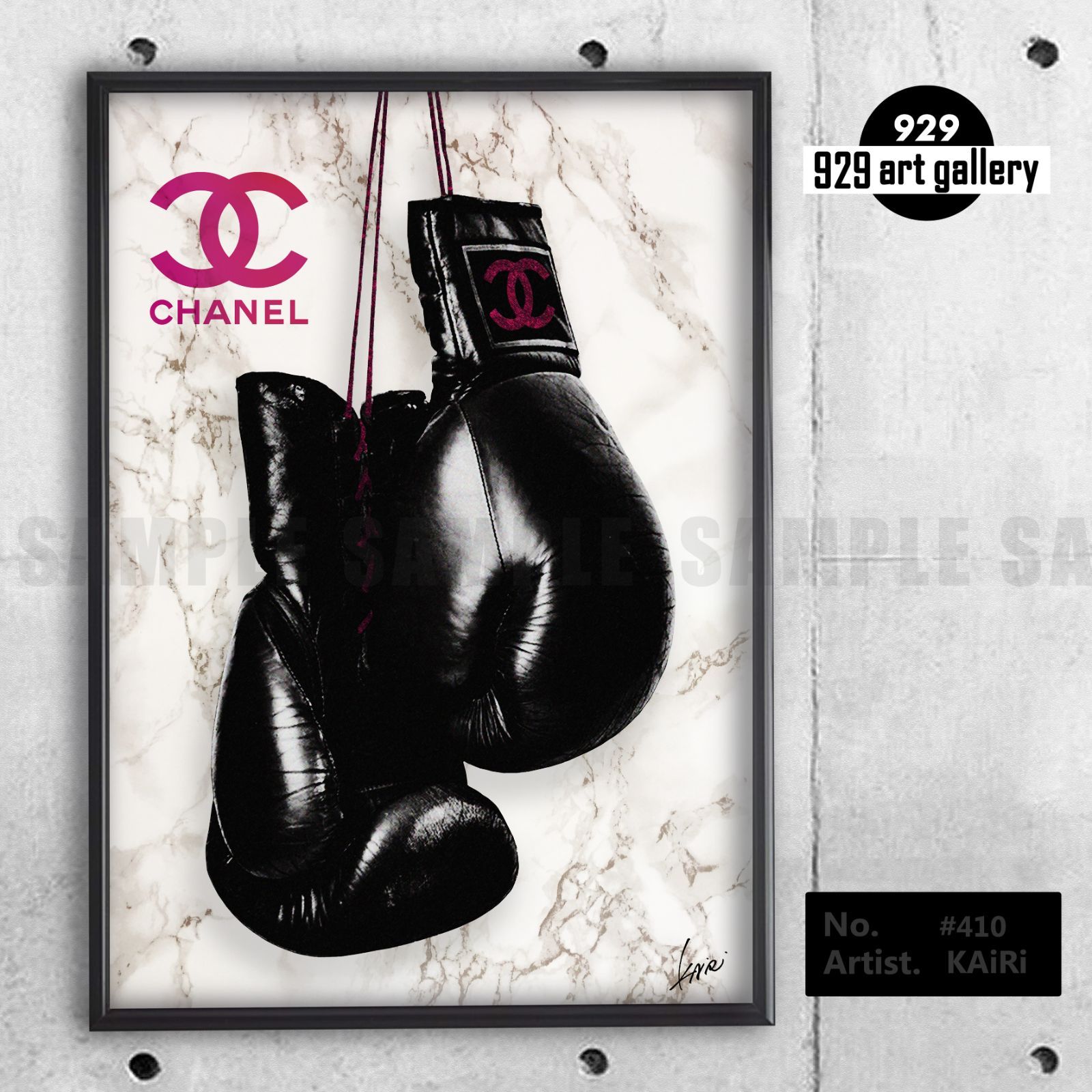 CHANEL type☆A4額装済オマージュアートインテリアポスター#410