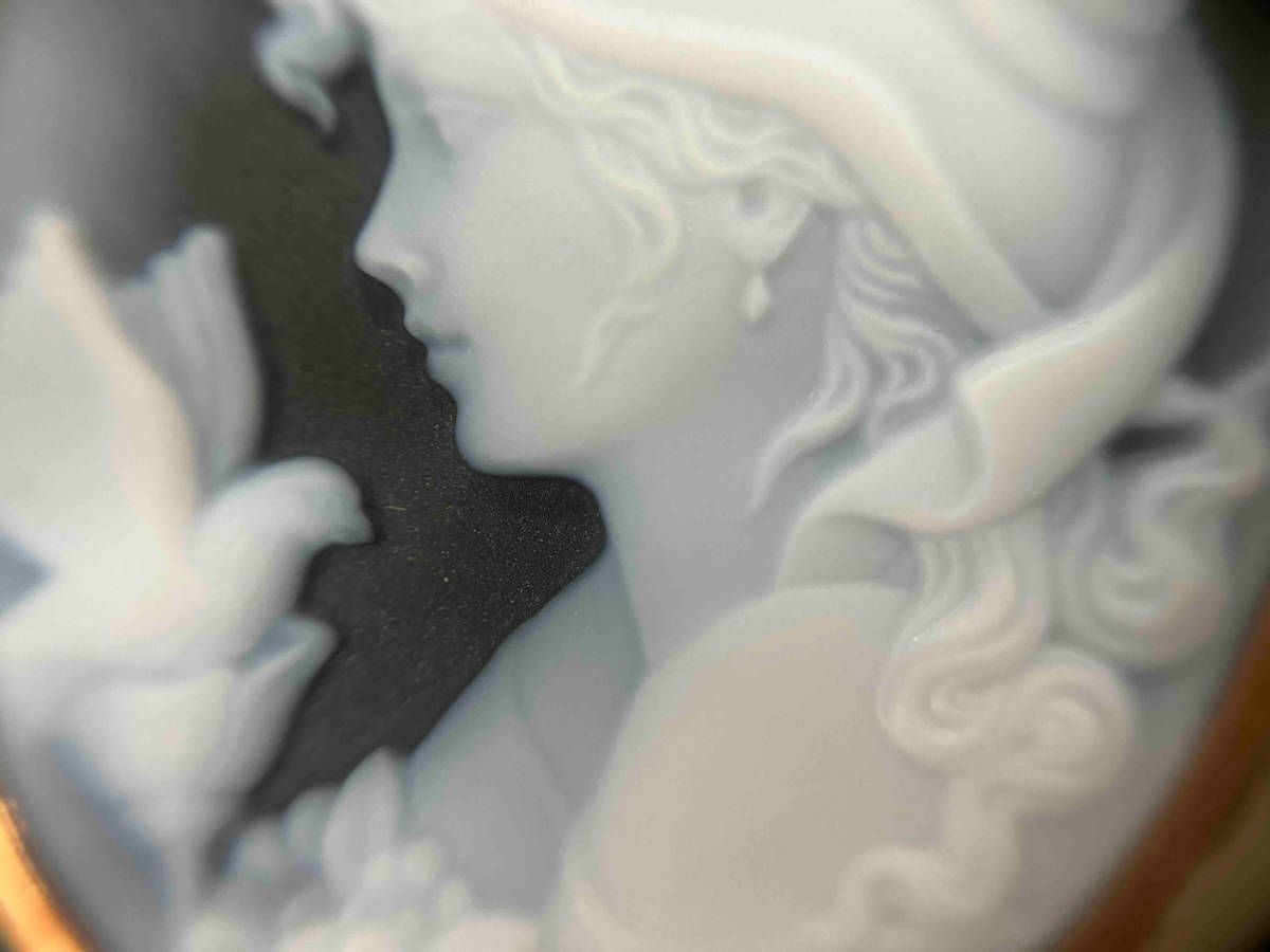 K18 カメオ F.W.Klein フリードリヒ・ウィルヘルム・クライン作 トップ