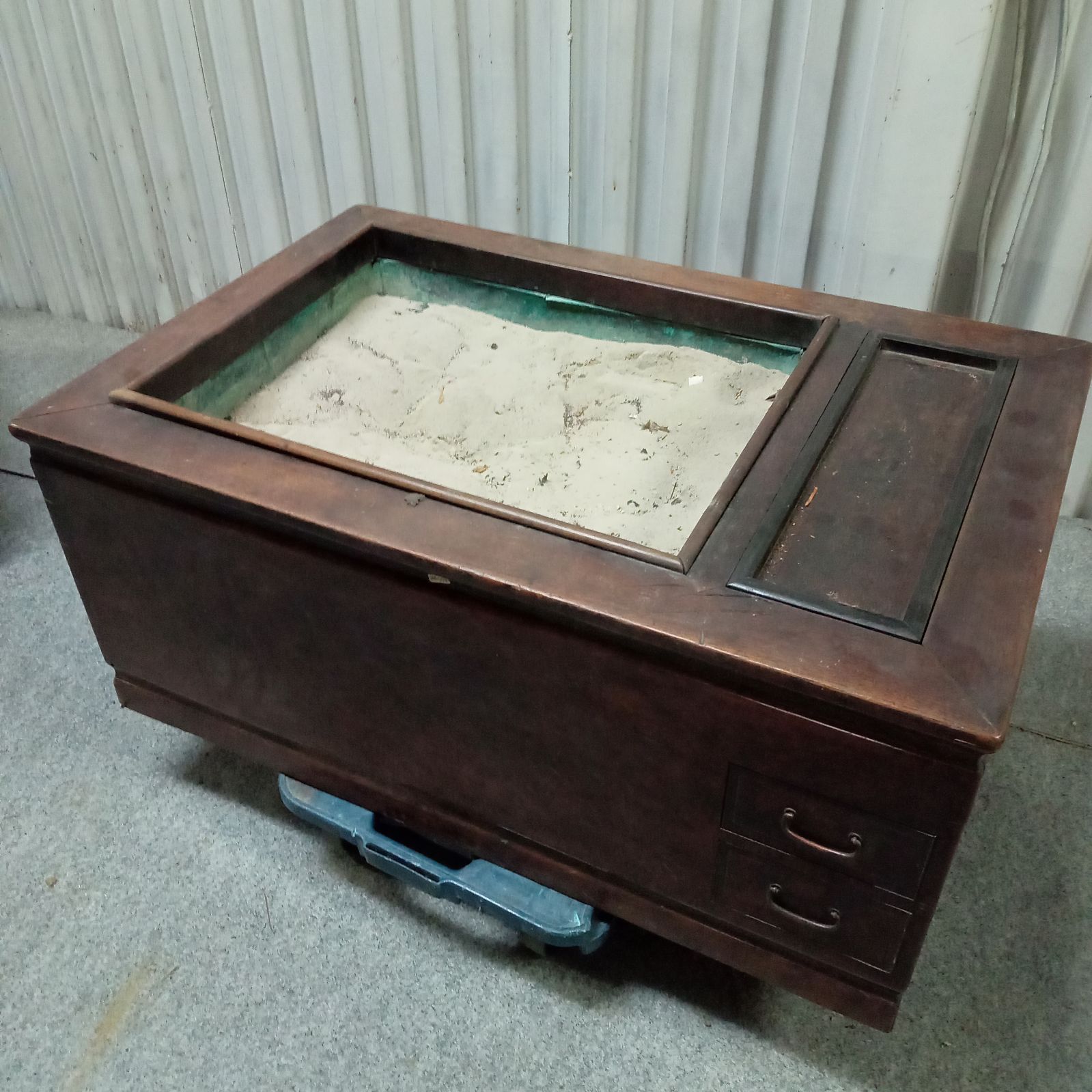 ◯ 火鉢 木製 引き出し付 古道具 昭和レトロ 骨董 - メルカリ