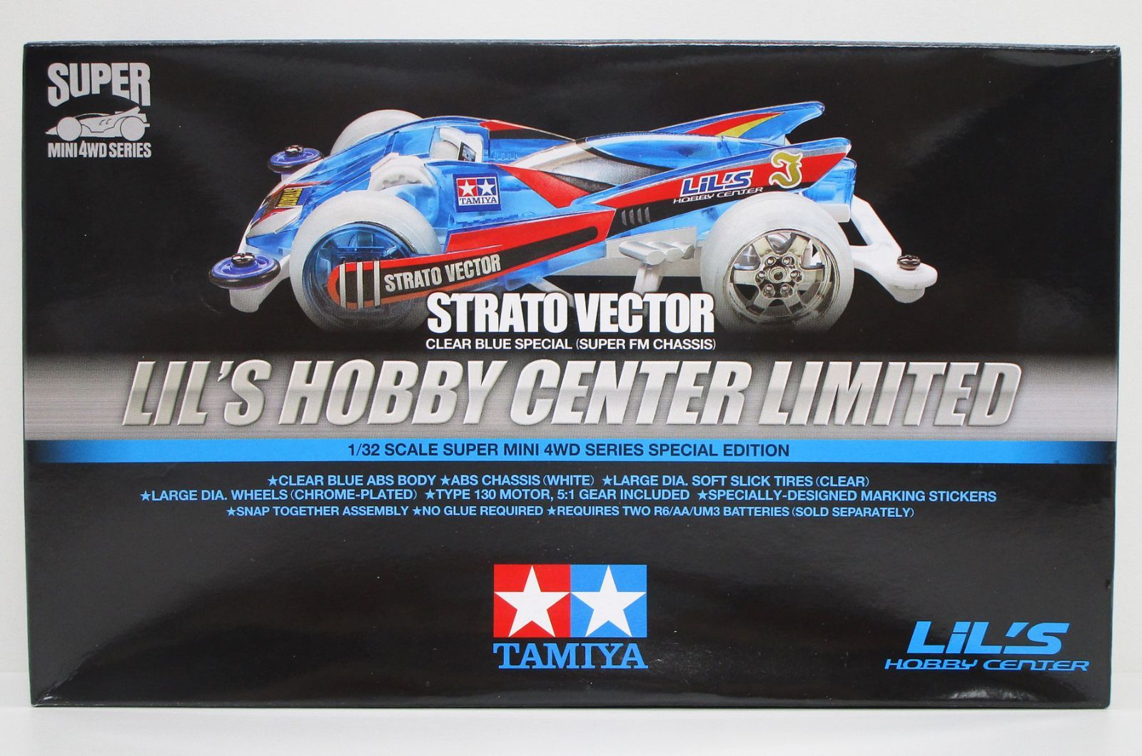 タミヤ ミニ四駆 ストラトベクター LIL'S HOBBY CENTER クリアブルー