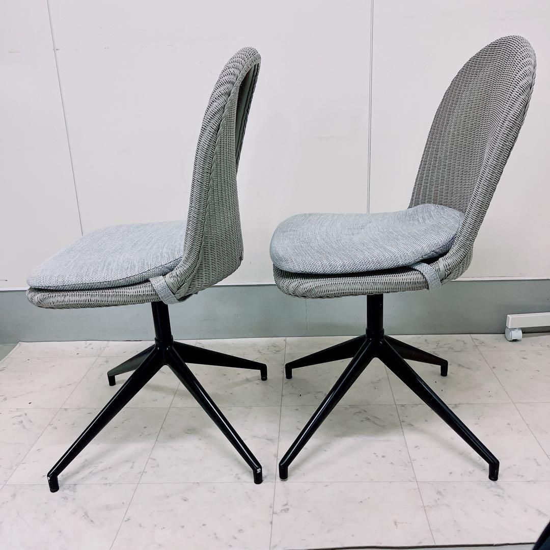 送料無料 ヴィンセントシェパード ヤンスイベルチェア 2脚セット 2