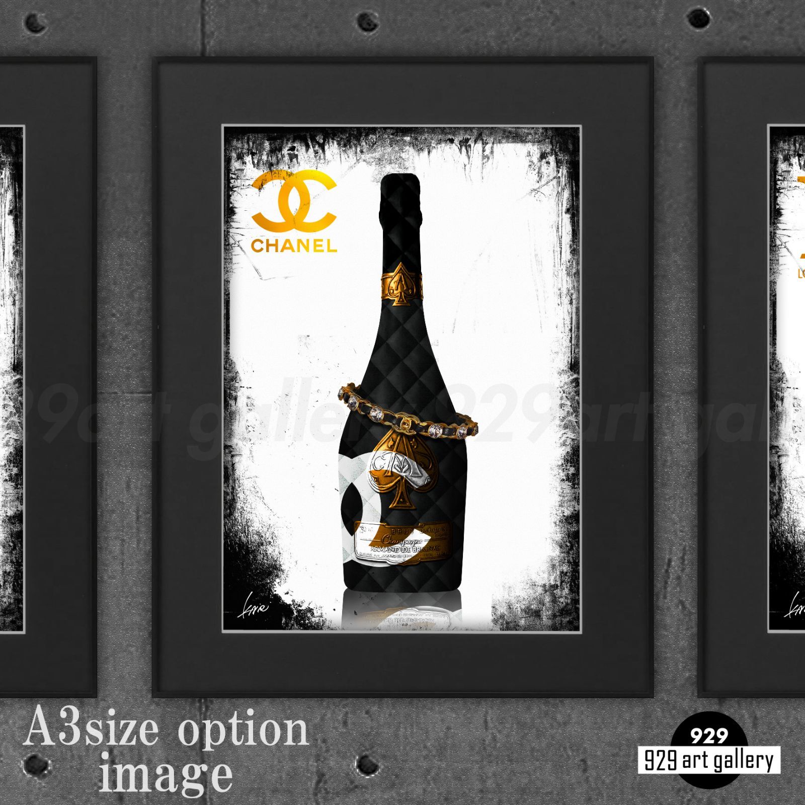 CHANEL type☆A4額装済オマージュアートインテリアポスター#341