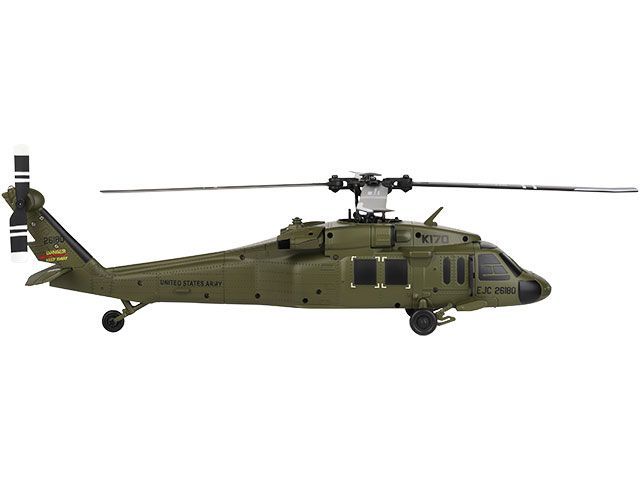 新品 HiTEC 2.4GHz 5CH ヘリコプター K170 UH-60L Black hawk ブラック