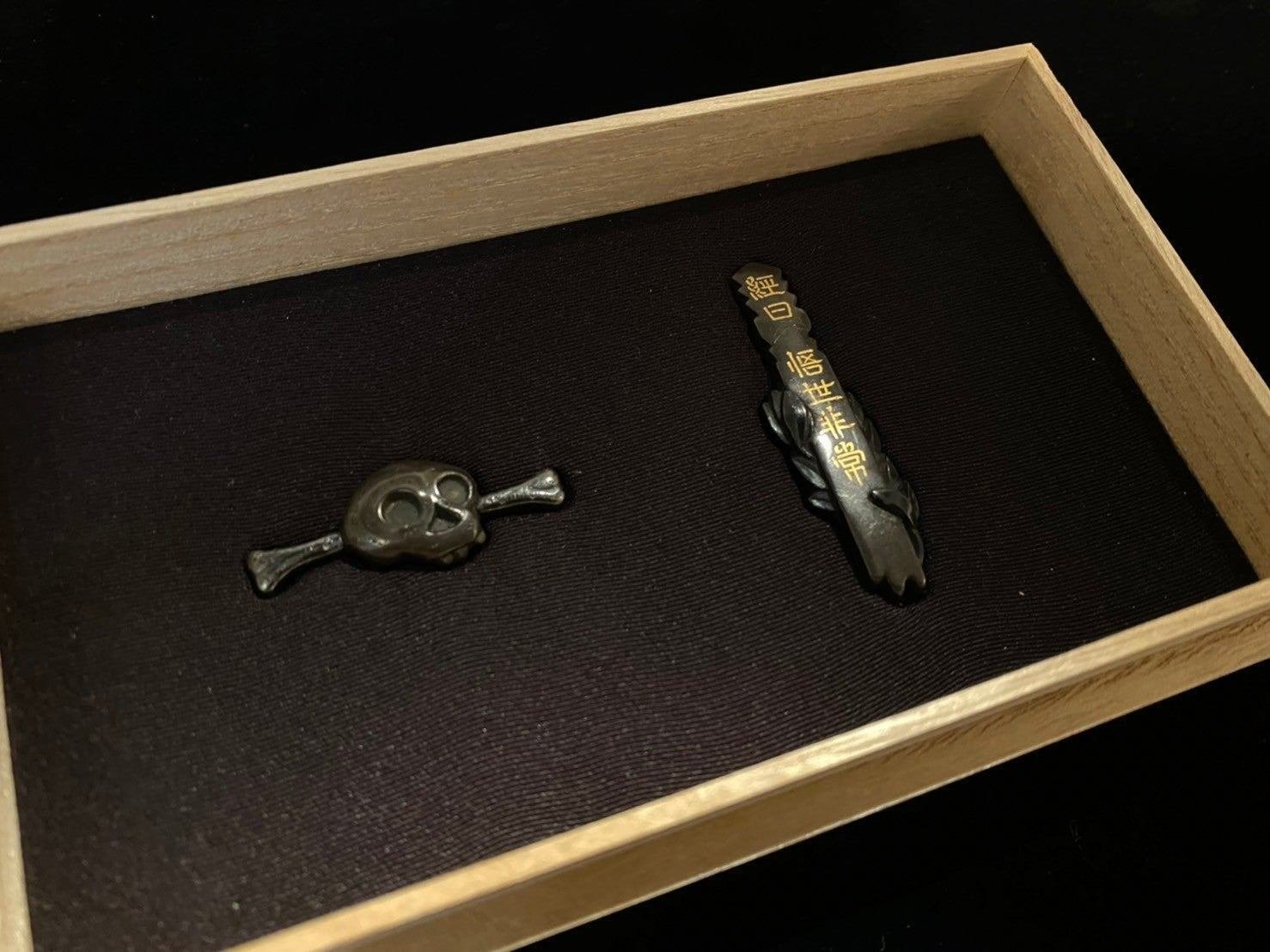 野晒目貫① 大月派｜刀箱師の日本刀ブログ 中村圭佑