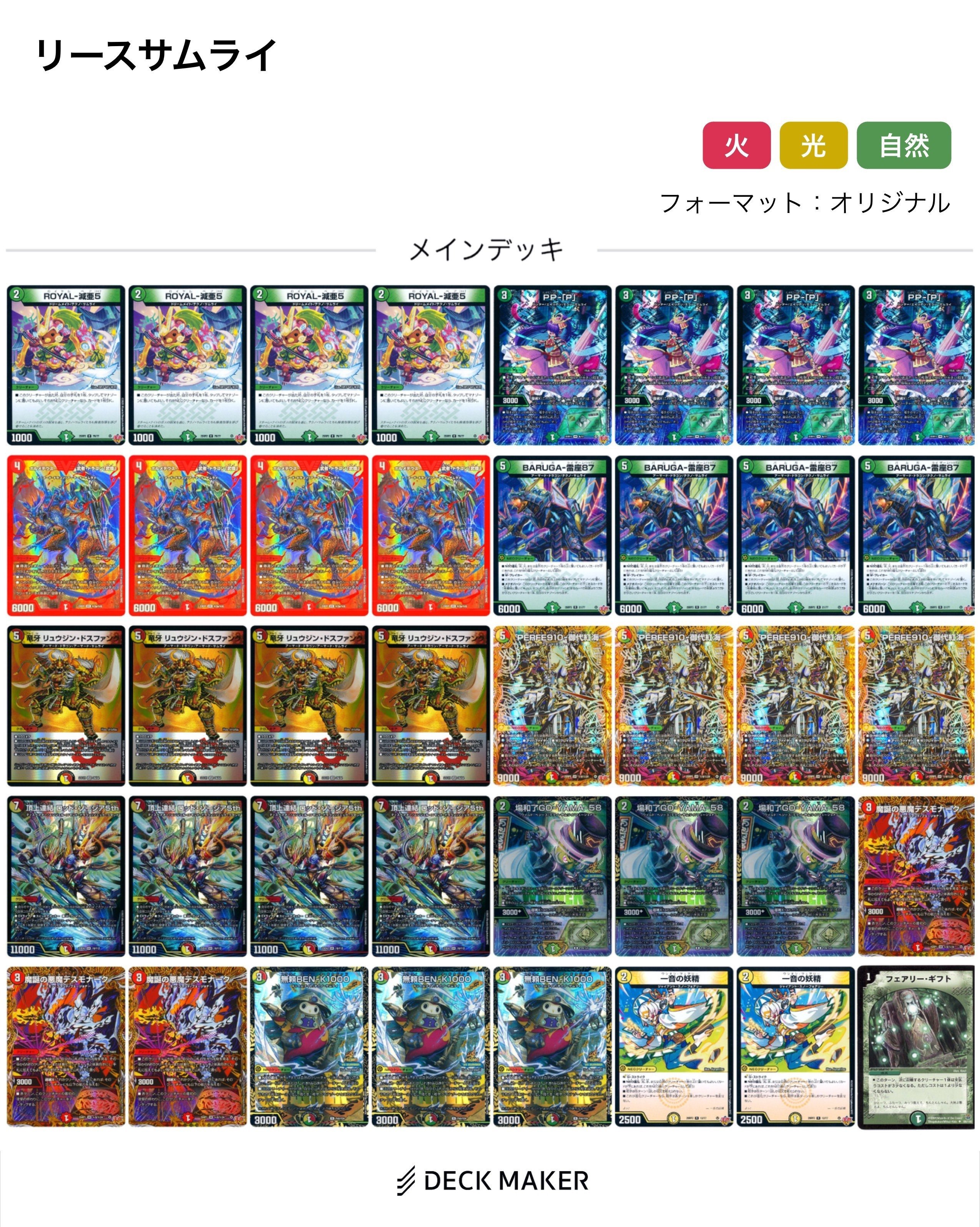 三輪の書〜「リースサムライ」デッキ手引き〜｜ワン公