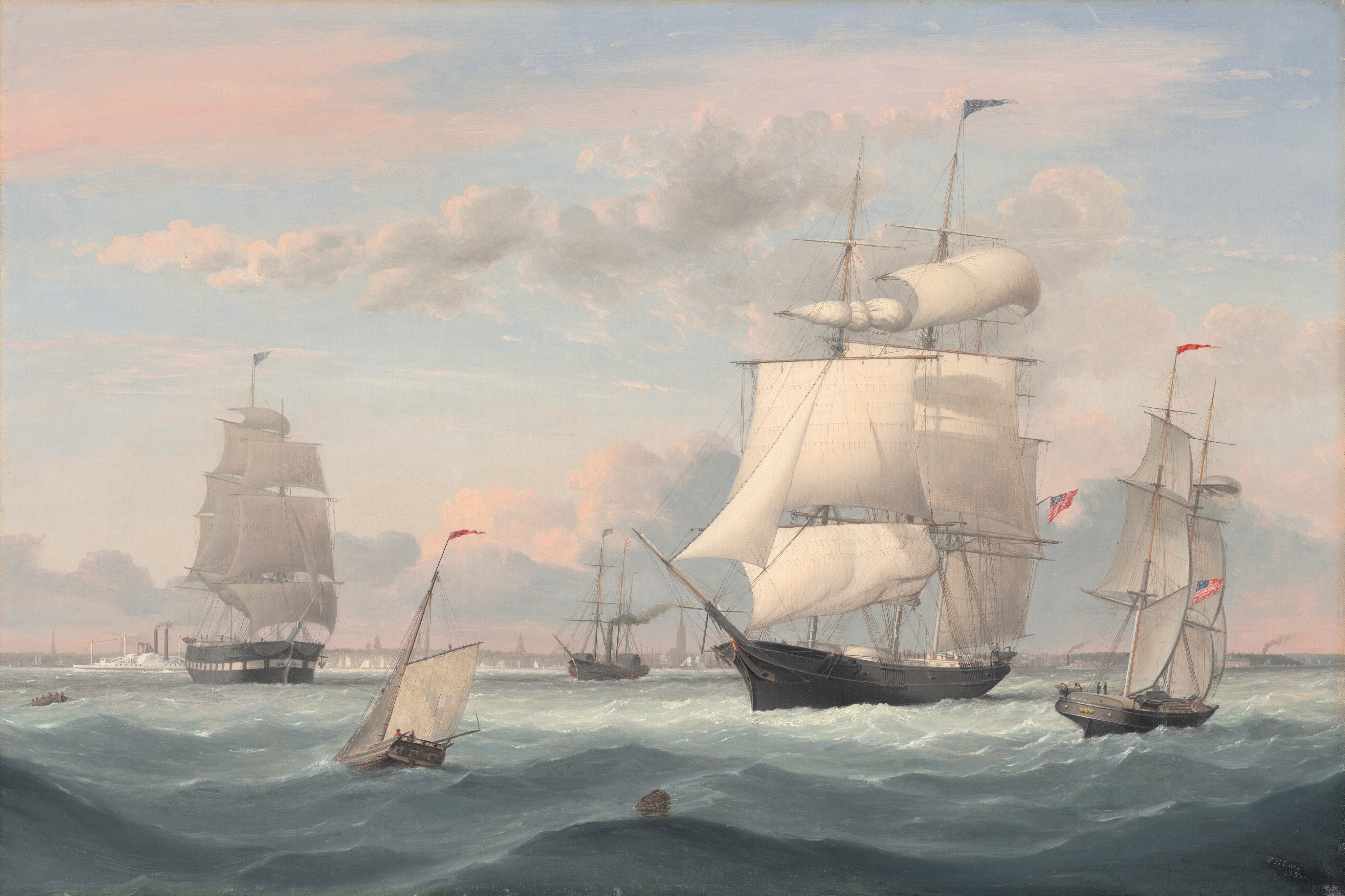 New York Harbor by Fitz Henry Lane