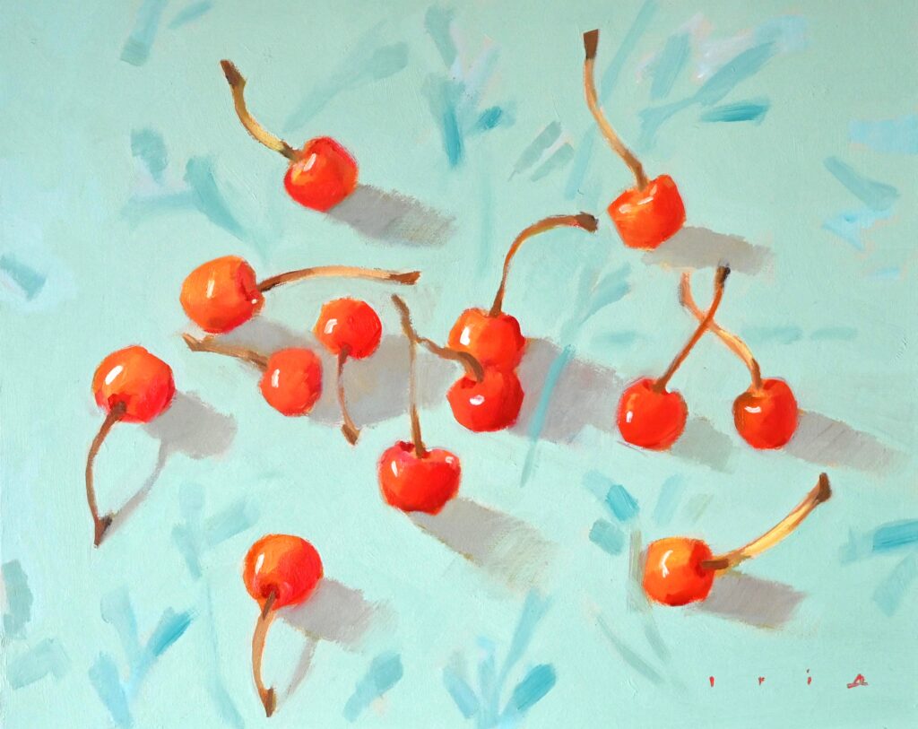 No.320】入江英三「さくらんぼ」 | 絵画レンタル販売 Art beans