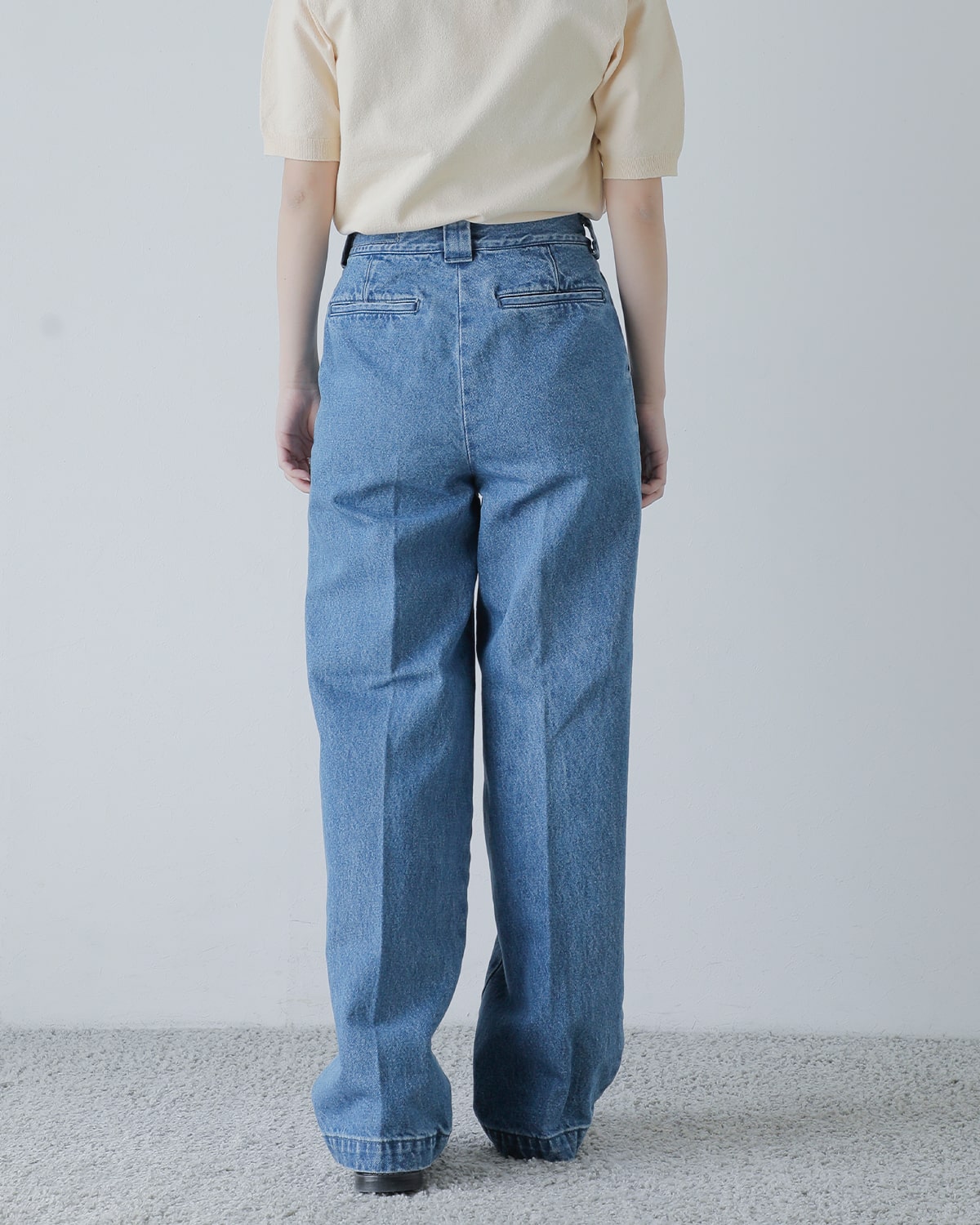 KURO クロ ビッグ タック デニム トラウザー パンツ “BIG TUCK DENIM