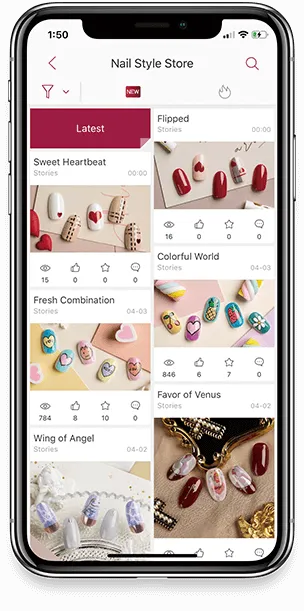 AutoNail Rabbit | アプリで選んで、1分で完成