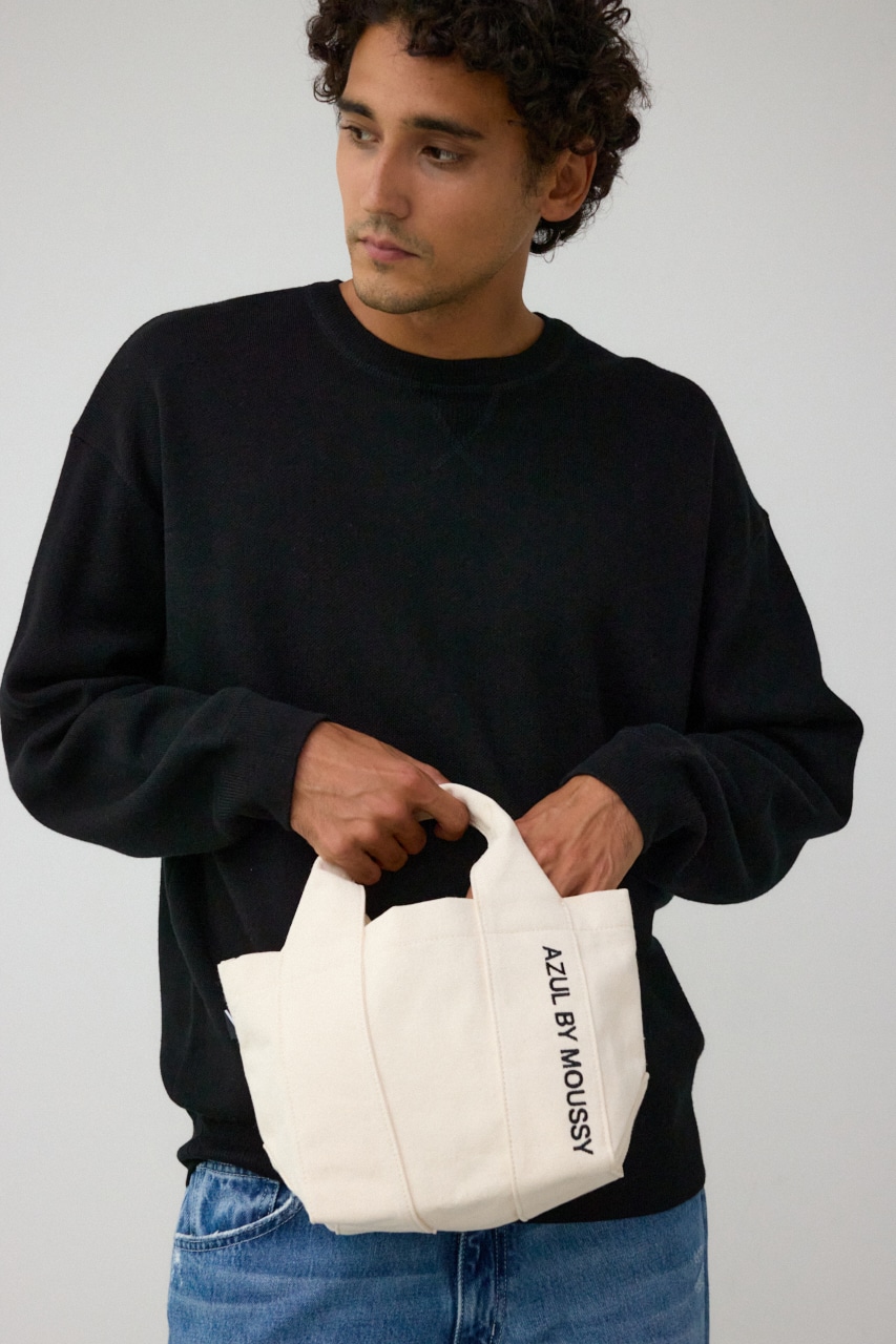 ツーサイドロゴ刺繍ミニトート｜MEN｜251HAB55-395H｜AZUL BY MOUSSY