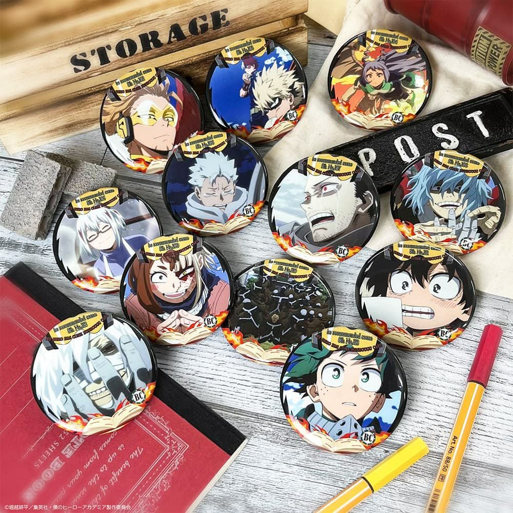 僕のヒーローアカデミア×文房具カフェ Excellent scene 缶バッジ 7期