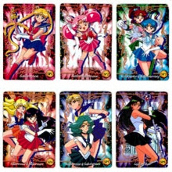 n B529o セーラームーン カードダス 本弾 2弾 No.29 30 31 32 33 34 キラ