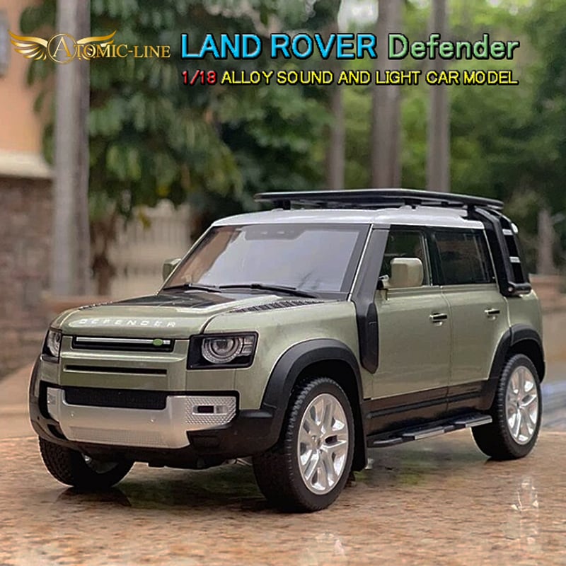 ランドローバー ディフェンダー 110 ミニカー 1/18 全2色 ライト点灯