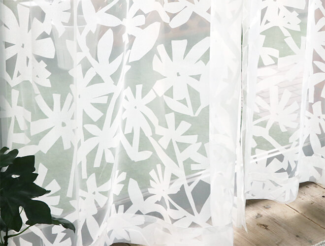 オパールレースカーテン - ラグ・カーペット通販【びっくりカーペット】