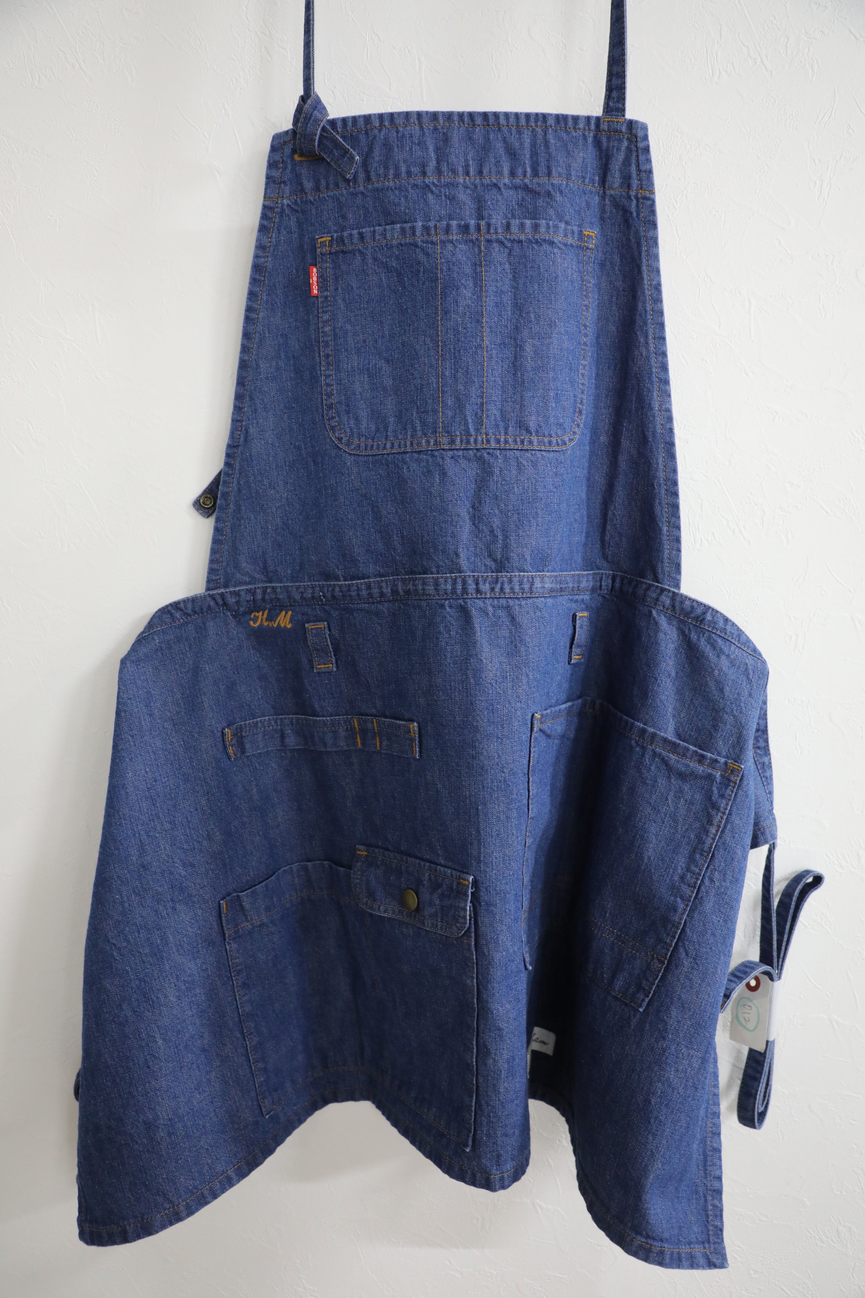 2WAYデニムエプロン 岡山デニム【12オンス】 ブリーチカラー