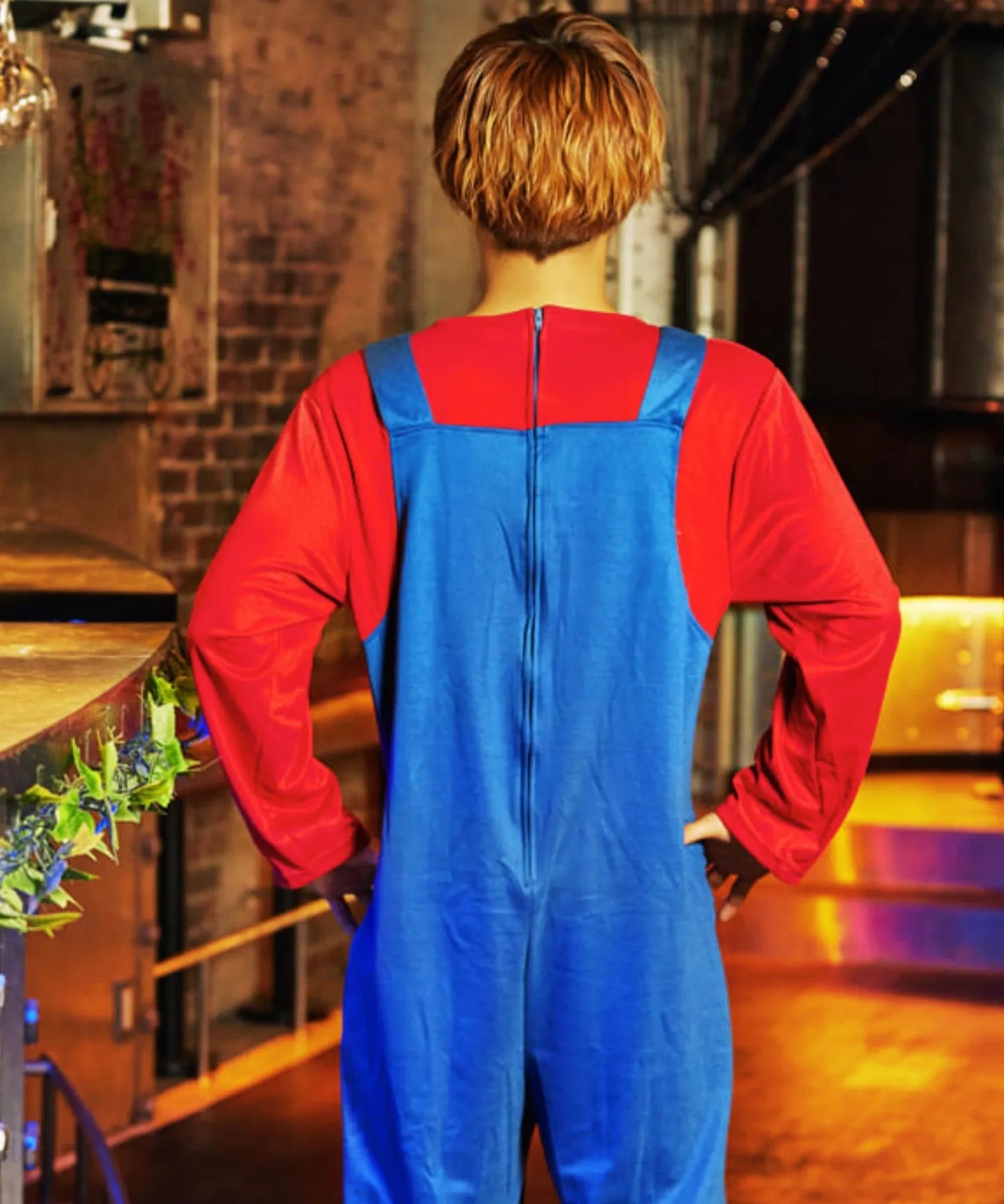 赤×青サロペットコスプレ | BODYLINE & LunaBelle