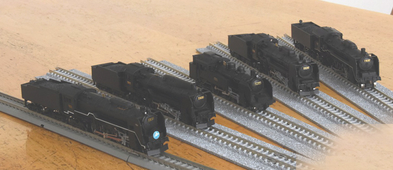 Nゲージ蒸気機関車並べてみた(^_^;) - おざようの過去ネタ三昧3