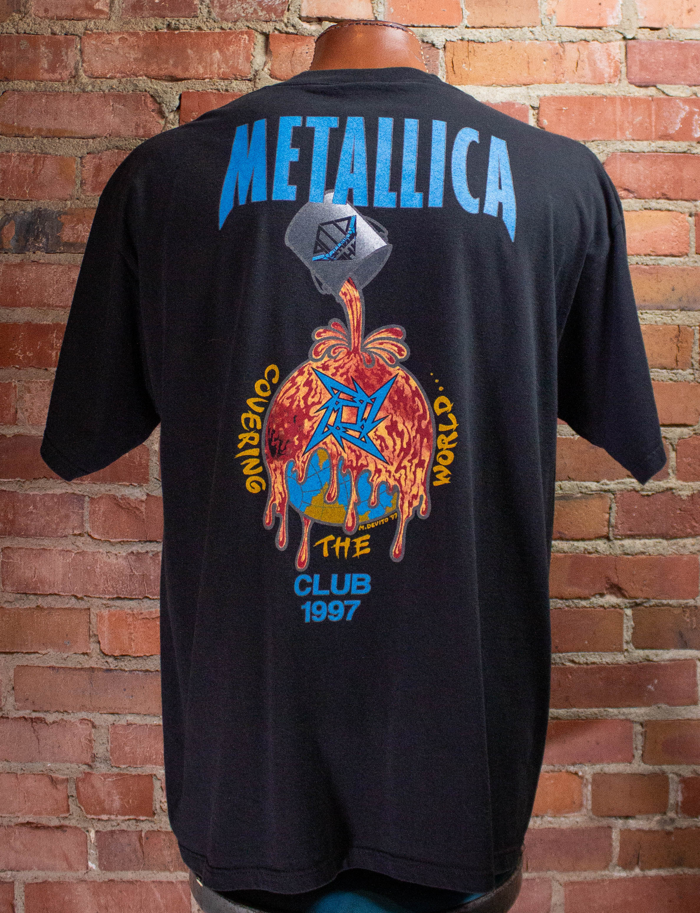 Vintage Metallica Fan Club Concert T-Shirt 1997 XXL – Black Shag