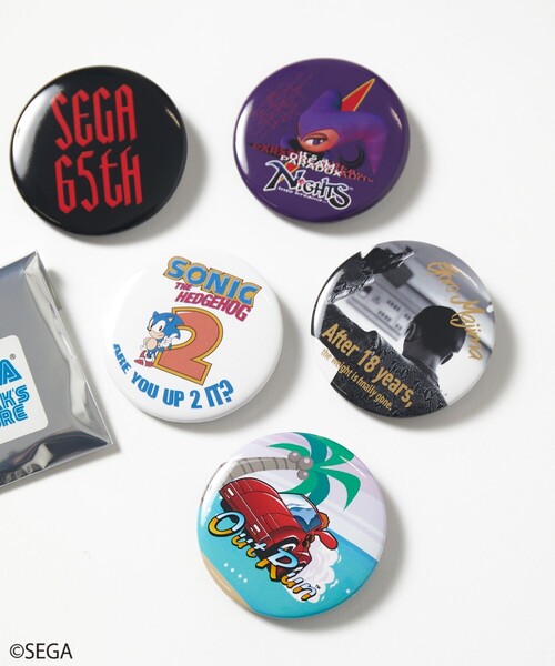 セール】別注 SEGA 65th 缶バッジ/2個セット/ランダム/ソニック/ナイツ