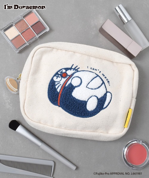 I'M DORAEMON/【WEB限定】サガラ刺繍ボックスポーチ（ポーチ