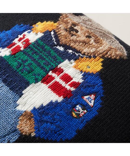 スキー Polo ベア スロー ピロー（クッション/クッションカバー