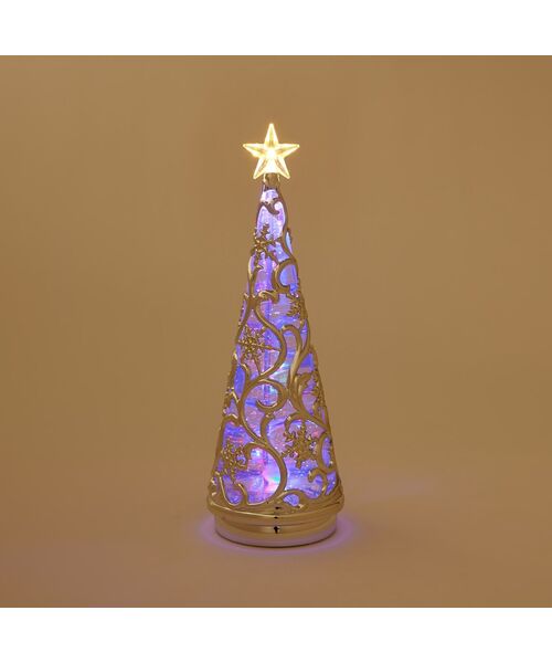 ウォーターツリースノーRAINBOW＆WARM シルバー（インテリア雑貨