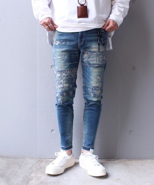 surt（サート）の「SURT/サート/BANDANA REMEKE DENIM/バンダナ