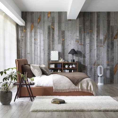 大塚家具［シングル］ベッドフレーム「モルト」半革張り ブラウン色