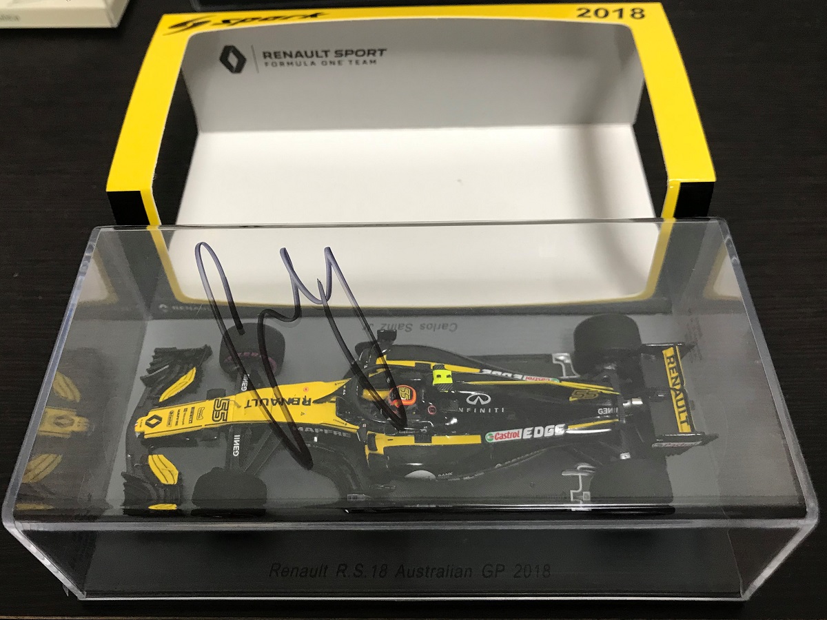 サイングッズ購入検討の参考に 直筆サイン サインツ編 - F1観戦記 海外