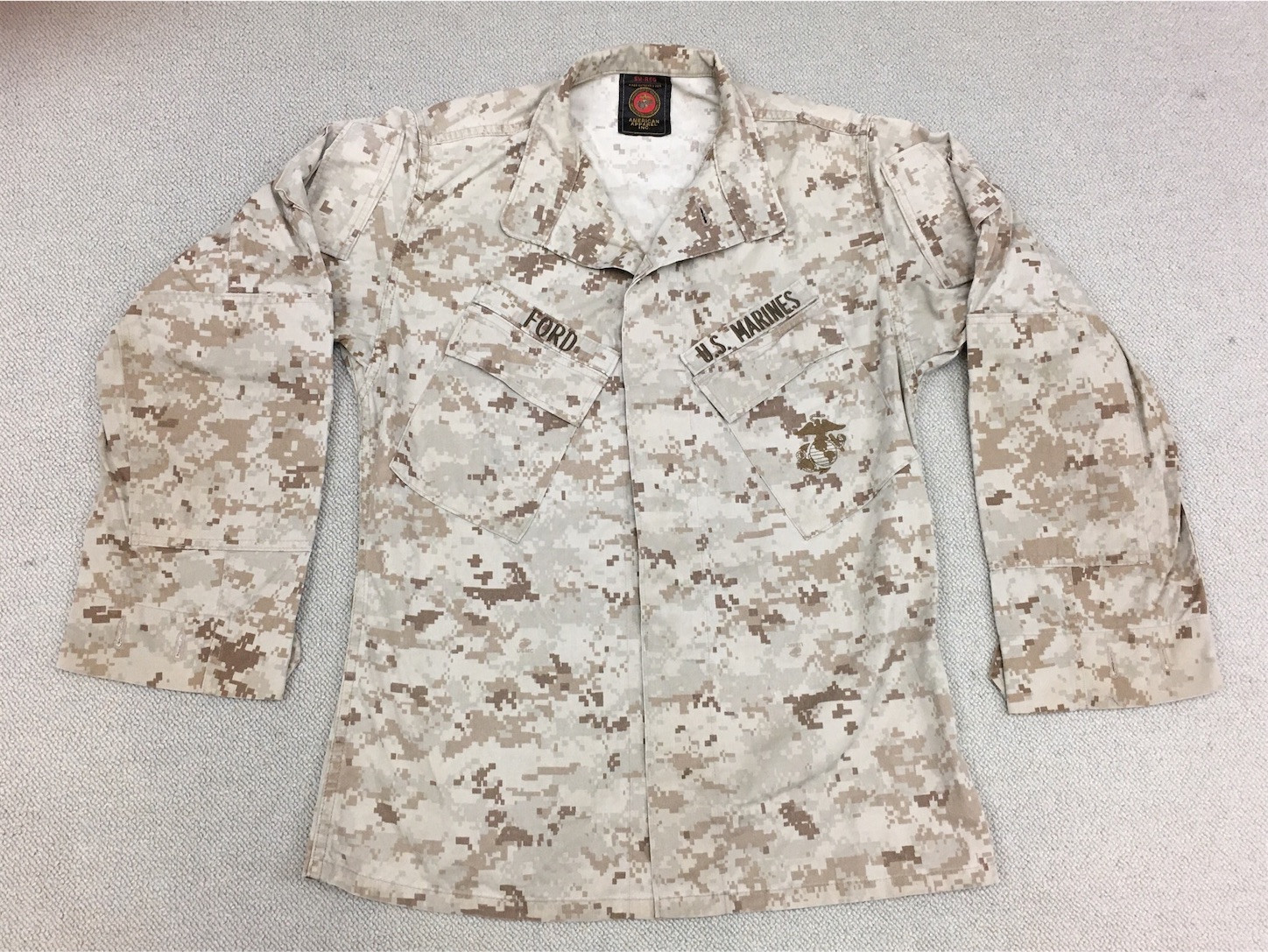 砂漠用デジタル迷彩です！【アメリカの軍服】海兵隊砂漠用迷彩
