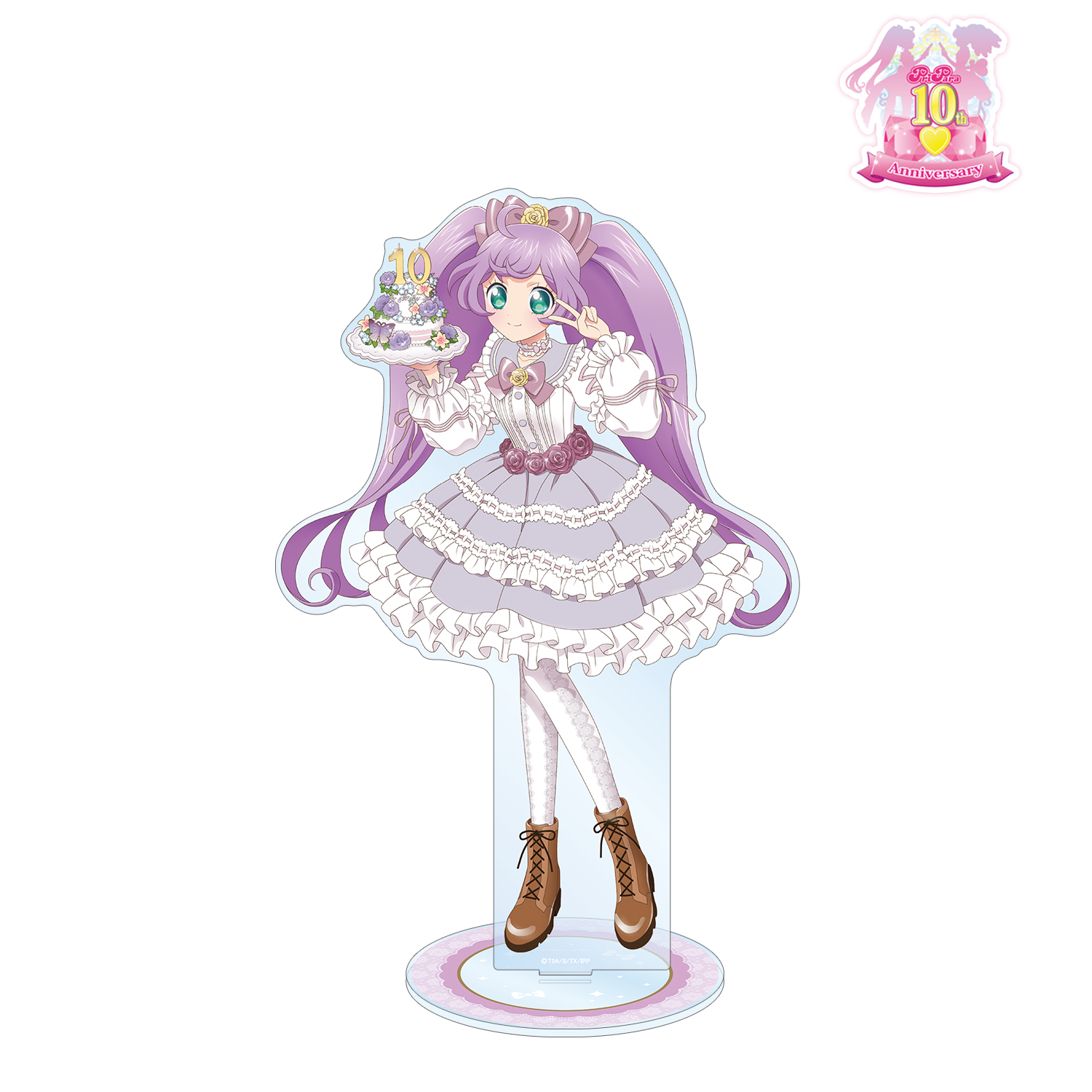 プリパラ10周年_描き下ろし 真中らぁら 花まつりver. 特大アクリル