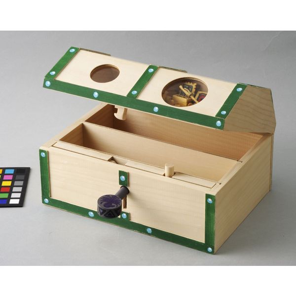 加賀谷木材 木工工作キット 貯金箱 鍵付き宝箱 100701 1個（直送品