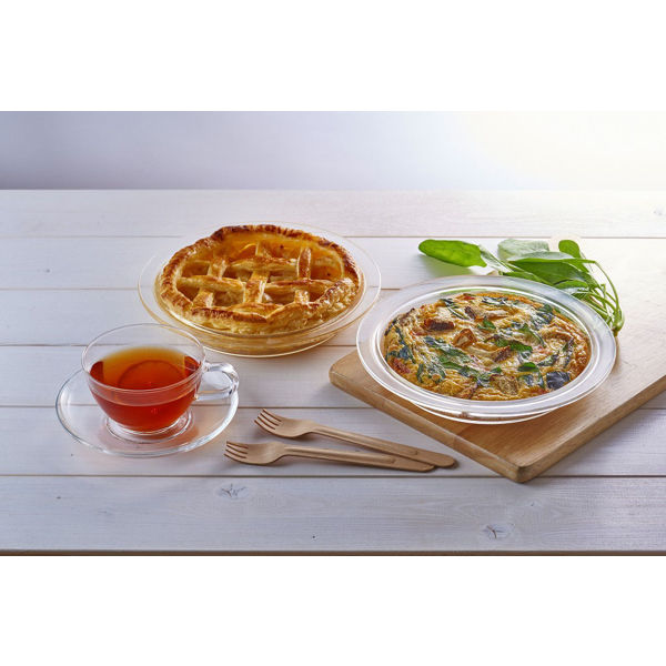 HARIO （ハリオ） 耐熱パイ皿 2枚セット 400ml HPZ-1812 1個 - アスクル