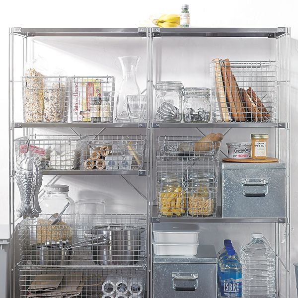 無印良品 ステンレスワイヤーバスケット2 約幅37×奥行26×高さ8cm 良品