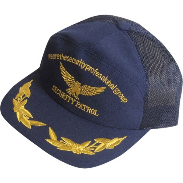 モビメントコスモ 【警備用品】アポロキャップ 濃紺 メッシュ 金鷲 M