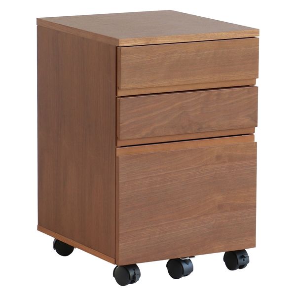 車上渡し】ICHIBA ウォールナットデスクチェスト 幅400×奥行450×高さ