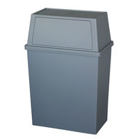 平和工業 積み重ねゴミ箱ワイド45L クールグレー 4907556247704 1個