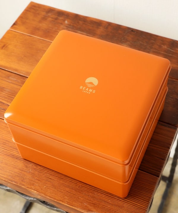 BEAMS JAPAN（ビームス ジャパン）【別注】越前漆器 お重 二段 橙