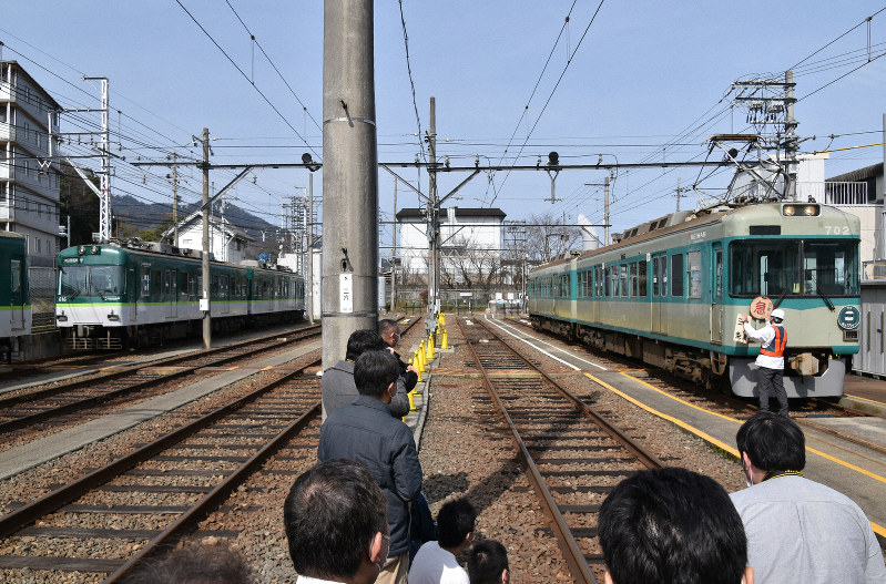 京阪電車石山坂本線、700形80型色塗装車両ラストランへ [写真特集13/10