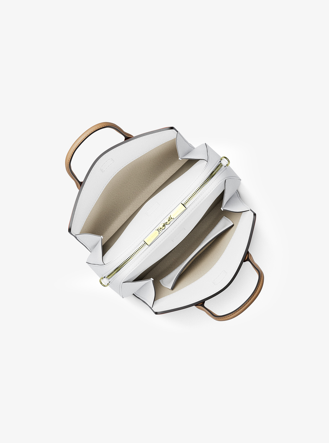 LAILA(レイラ) カラーブロック ぺブルレザー サッチェル スモール