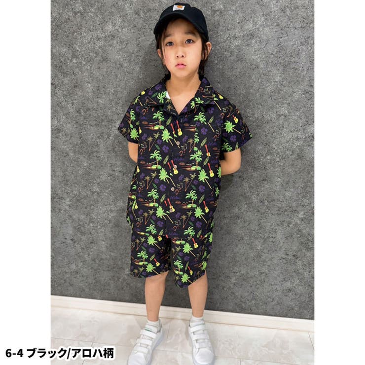 接触冷感 アロハセットアップ キッズ[品番：MSSK1628197]｜NEXT WALL