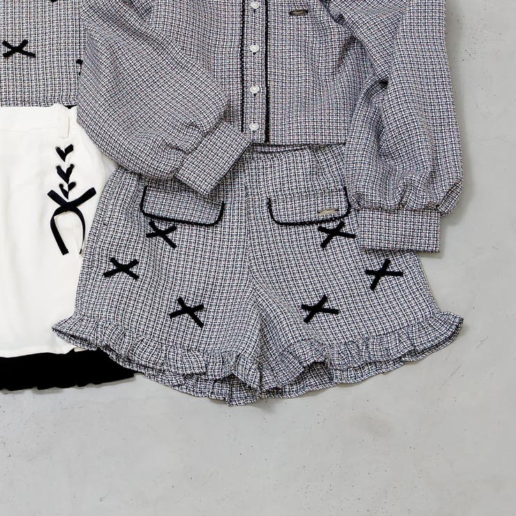 セットアップ】ツイードりぼんショーパン[品番：FOKK0021987]｜F.O.