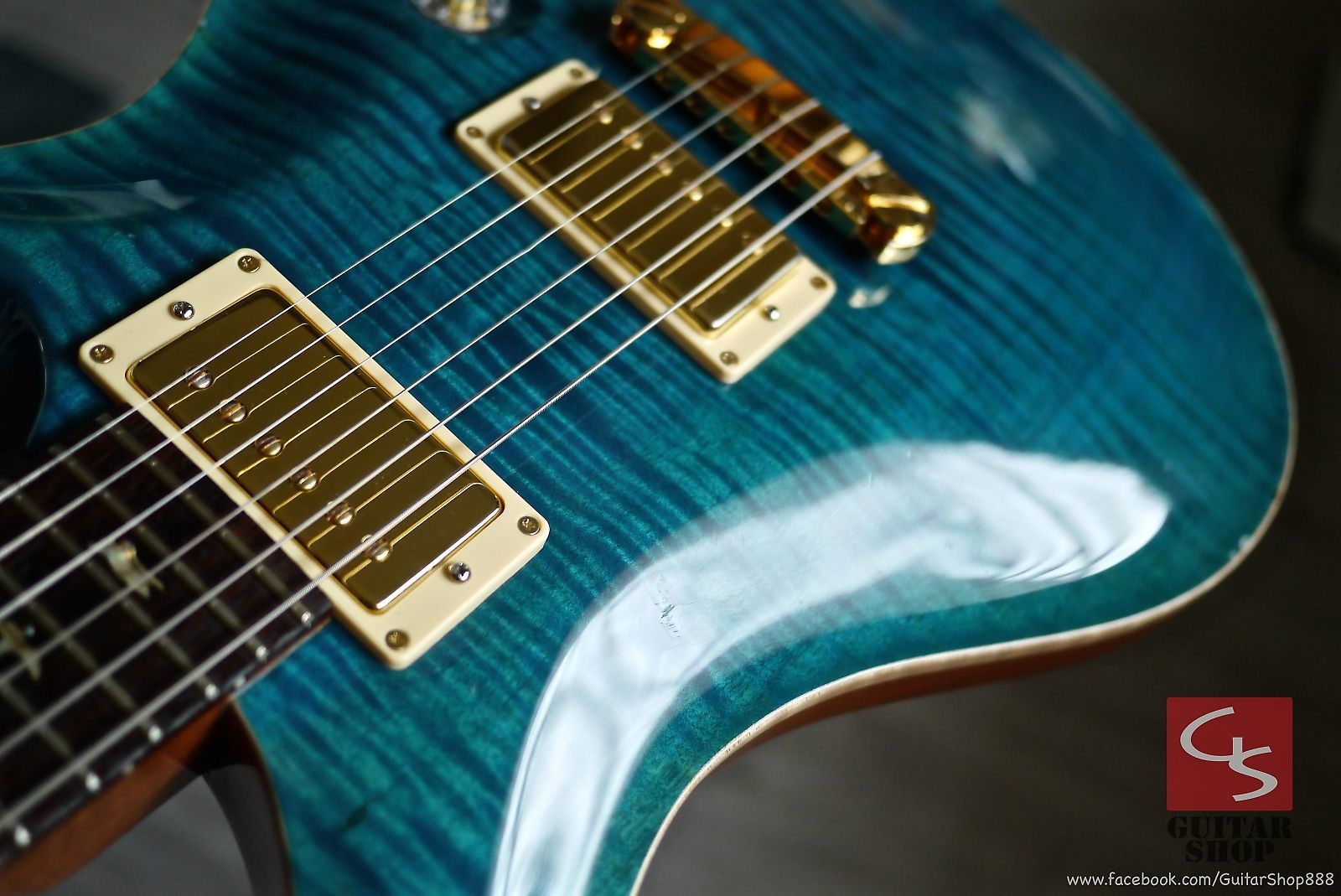PRS Custom 22 10Top Turquoise Blue – Guitar Shop Taiwan
