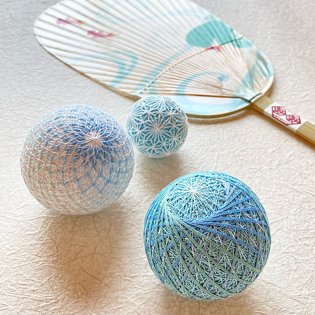 手鞠 手毬 てまり 刺繍シマエナガ 鳥 No.163 ハンドメイド